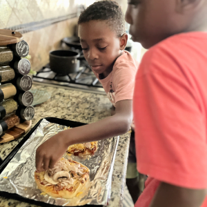 Teaching boys how to cook