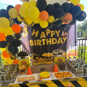Construction and engineering themed party