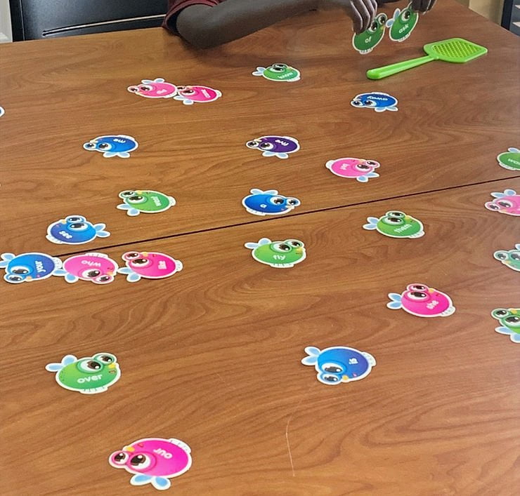 Sight word fly swat game 