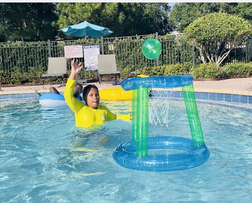kids at pool party 