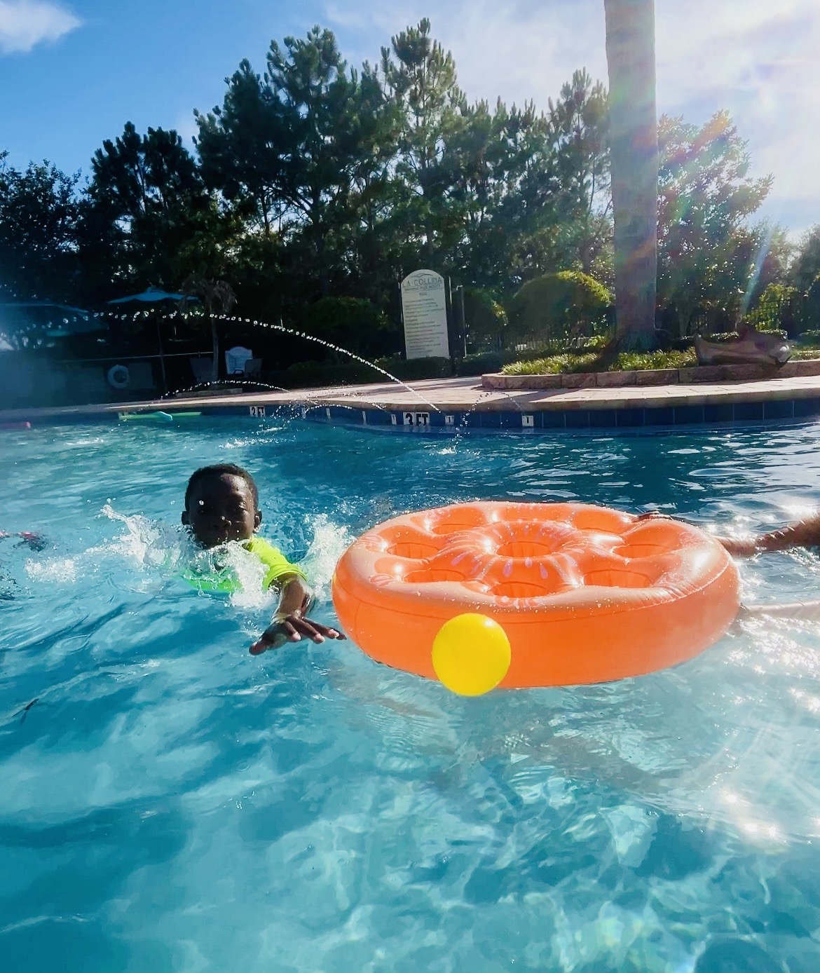 kids at pool party 